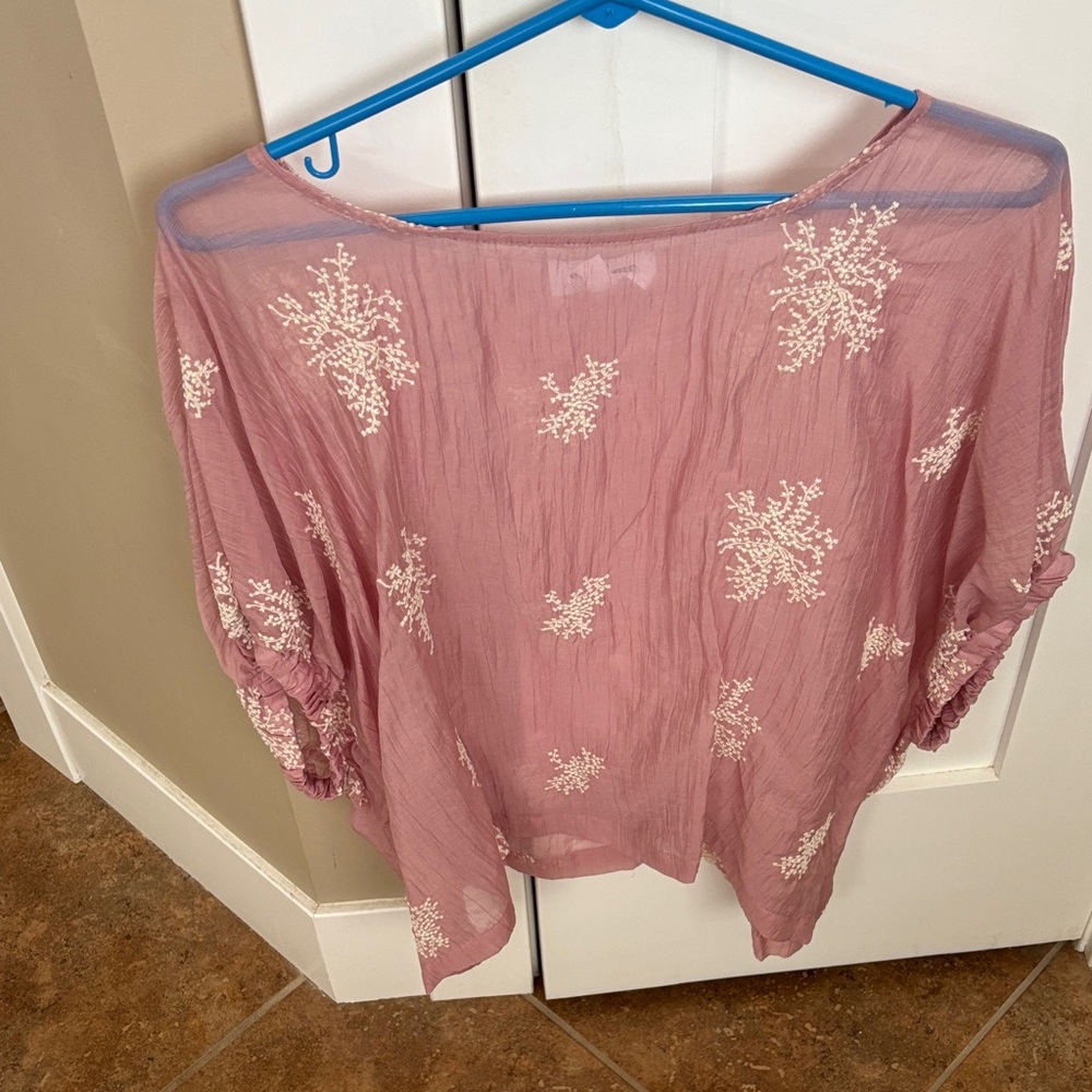 Eesome Mauve Floral Blouse